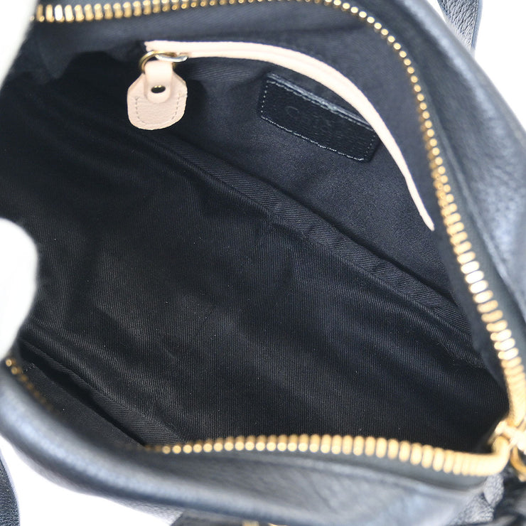 Chloe Black Paraty 2way Handbag 01-13-50-65 AQ00265