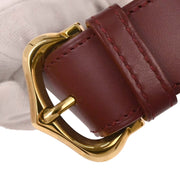 Cartier Bordeaux Leather Handbag ELHG AQ00266