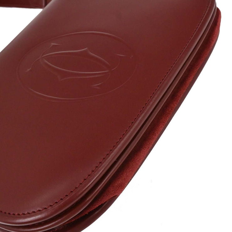 Cartier Bordeaux Leather Handbag ELHG AQ00266