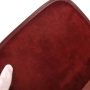 Cartier Bordeaux Leather Handbag ELHG AQ00266