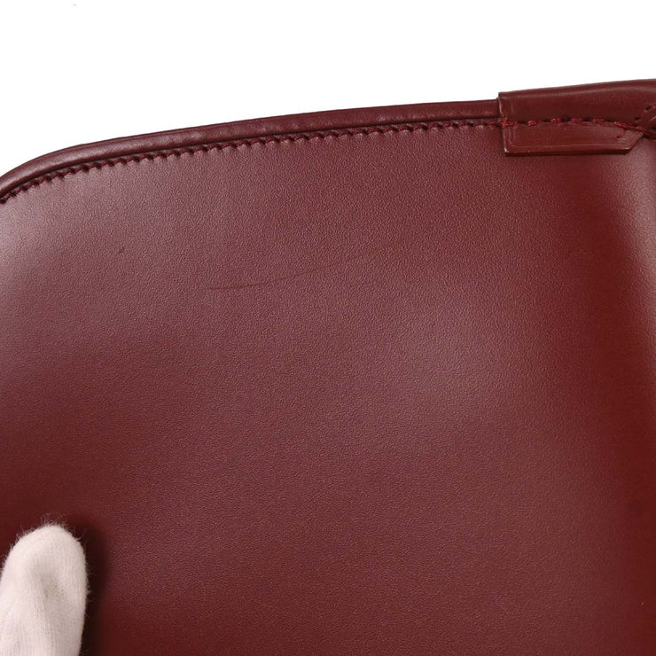 Cartier Bordeaux Leather Handbag ELHG AQ00266