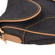 Christian Dior Navy Denim Double Saddle Handbag RU0012 AQ00267