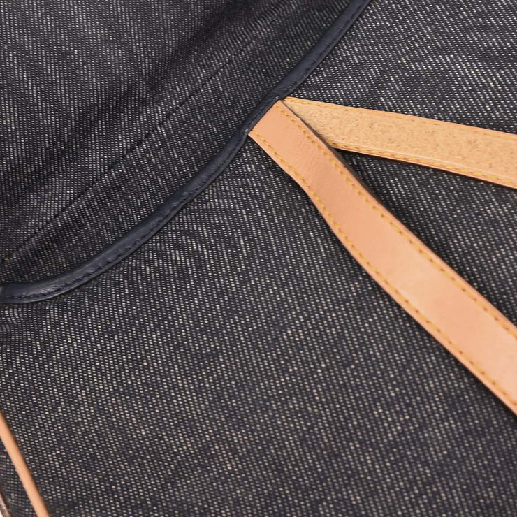 Christian Dior Navy Denim Double Saddle Handbag RU0012 AQ00267