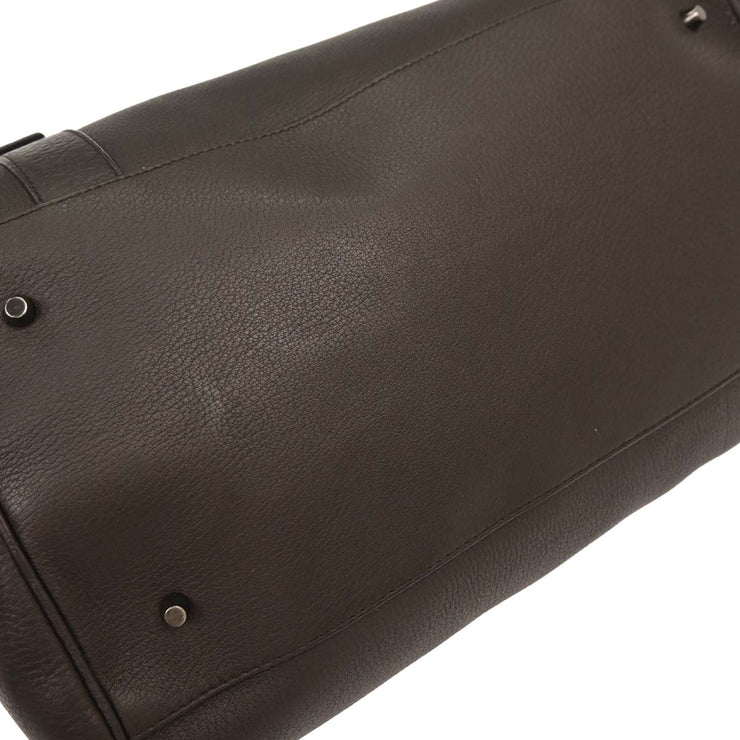 Prada Dark Brown Leather Handbag AQ00268