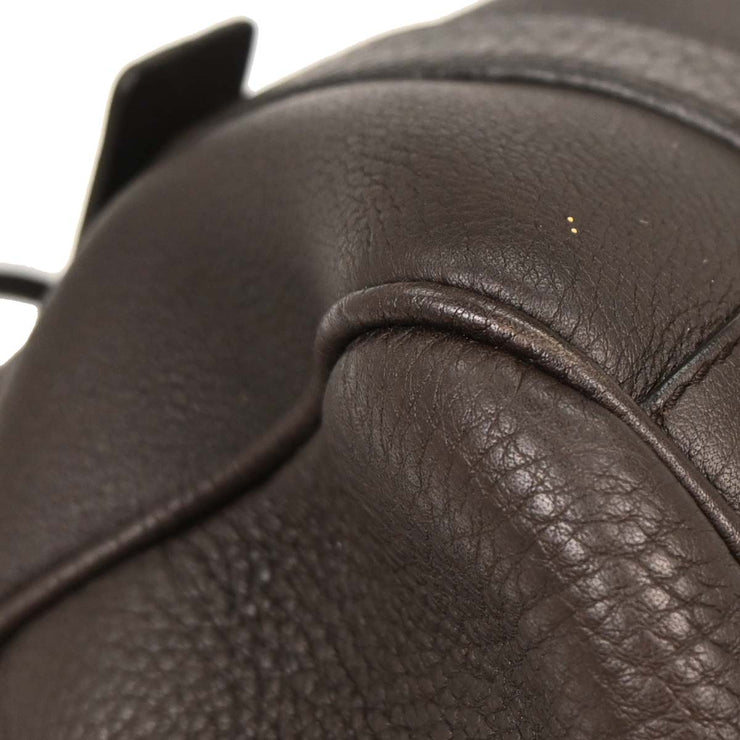 Prada Dark Brown Leather Handbag AQ00268