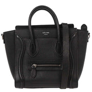 Celine Black Leather Nano Luggage Tote Bag S-AI-4177 S-CU-5107 AQ00269