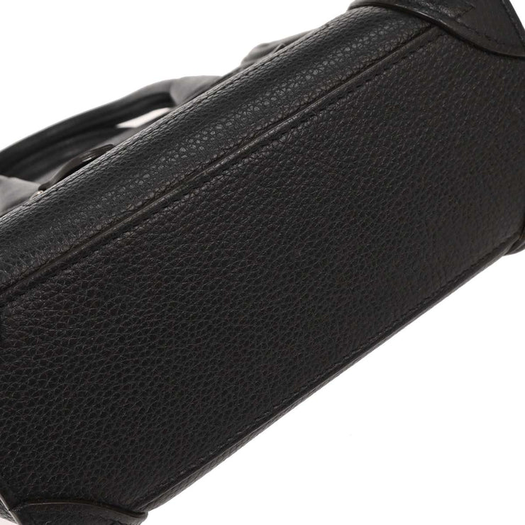 Celine Black Leather Nano Luggage Tote Bag S-AI-4177 S-CU-5107 AQ00269