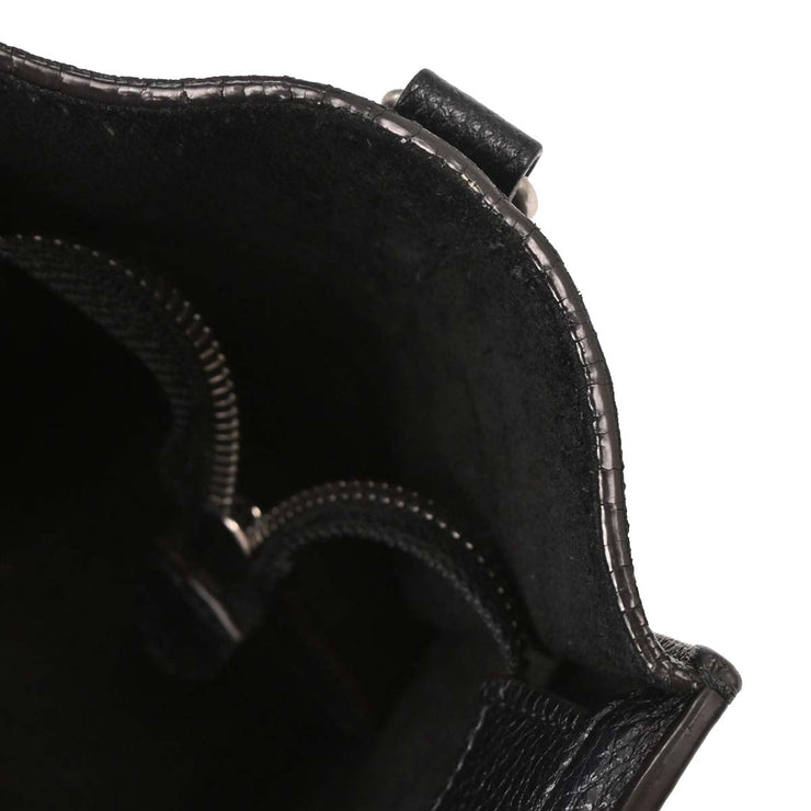 Celine Black Leather Nano Luggage Tote Bag S-AI-4177 S-CU-5107 AQ00269