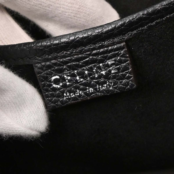 Celine Black Leather Nano Luggage Tote Bag S-AI-4177 S-CU-5107 AQ00269