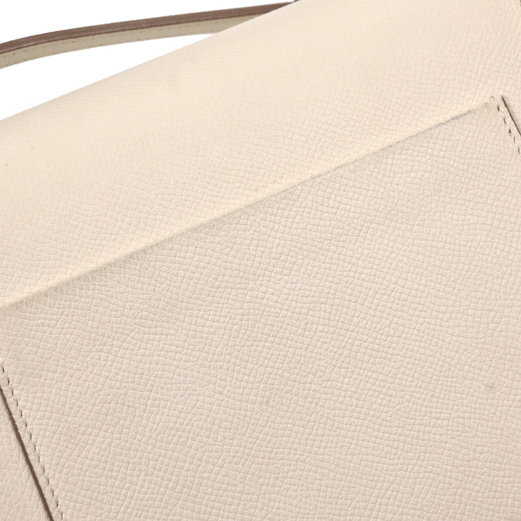 Celine White Leather Shoulder Bag F-BN-1176 AQ00270