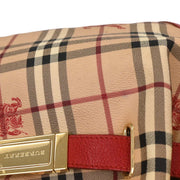 Burberry Beige Red House Check Handbag ITPELIL146SANT AQ00271
