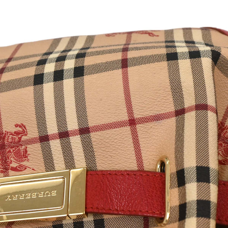 Burberry Beige Red House Check Handbag ITPELIL146SANT AQ00271