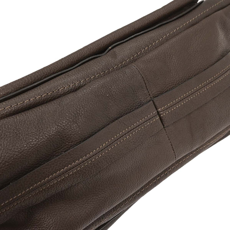 Chloe Dark Brown Paraty 2way Handbag 01-12-50-65 AQ00273