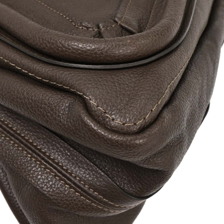Chloe Dark Brown Paraty 2way Handbag 01-12-50-65 AQ00273