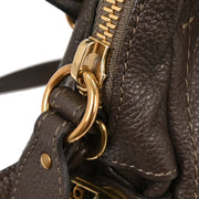 Chloe Dark Brown Paraty 2way Handbag 01-12-50-65 AQ00273
