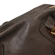 Chloe Dark Brown Paraty 2way Handbag 01-12-50-65 AQ00273