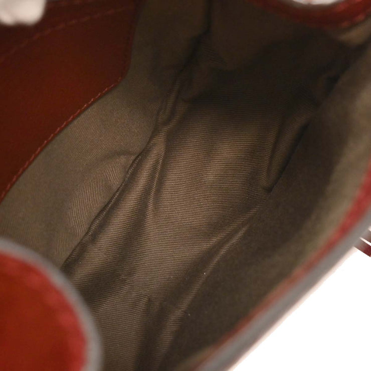 Chloe Bordeaux Suede Marcie Crossbody Bag 04-17-60-65 C0FPWH AQ00274