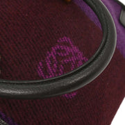 Loewe Purple Black Wool Amazona 36 Handbag 051006 AQ00275