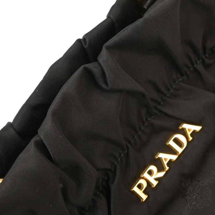 Prada Black Nylon Shoulder Bag 110 AQ00279