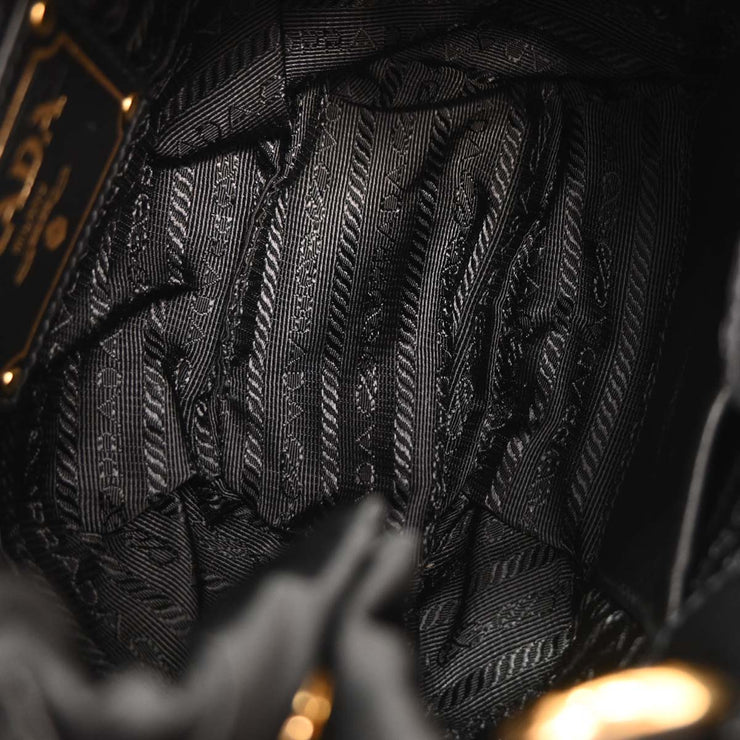 Prada Black Nylon Shoulder Bag 110 AQ00279