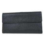 Chanel Black Calfskin Long Wallet Purse AQ00281