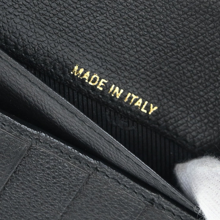 Chanel Black Calfskin Long Wallet Purse AQ00281