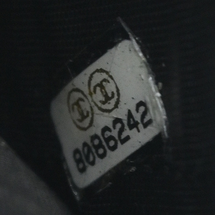 Chanel Black Calfskin Long Wallet Purse AQ00281