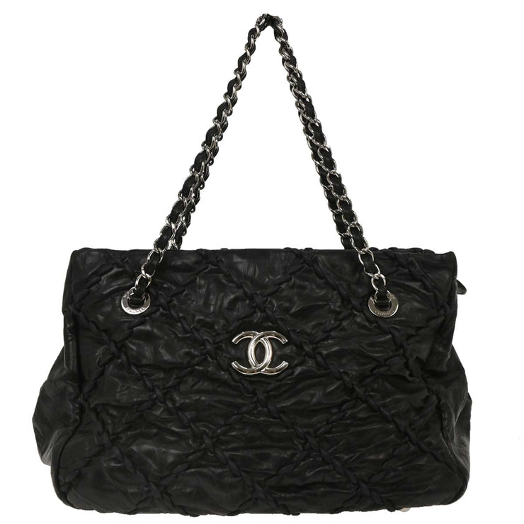 Chanel Black Calfskin Ultra Stitch Tote Bag AQ00282