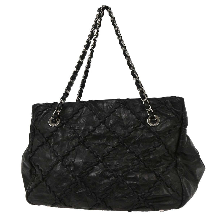Chanel Black Calfskin Ultra Stitch Tote Bag AQ00282