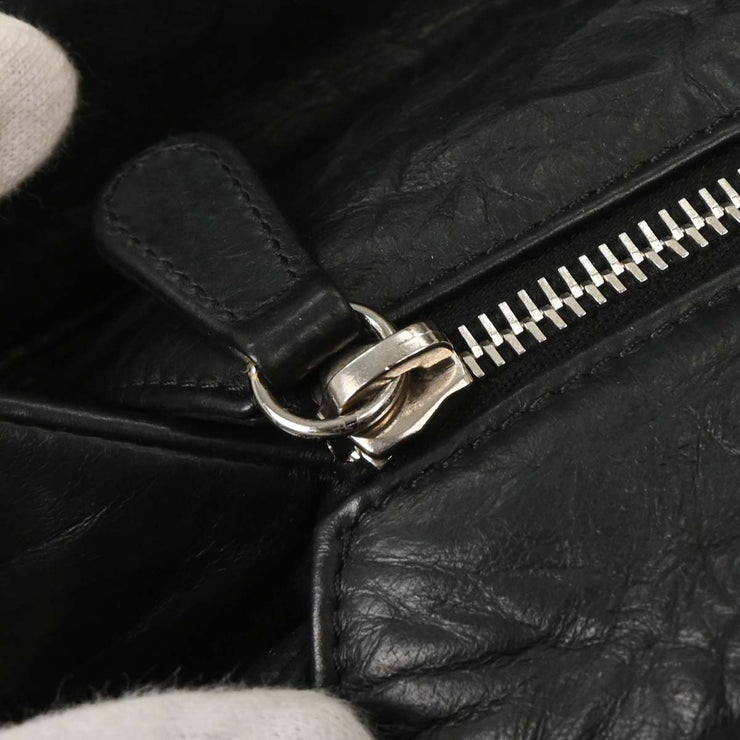 Chanel Black Calfskin Ultra Stitch Tote Bag AQ00282