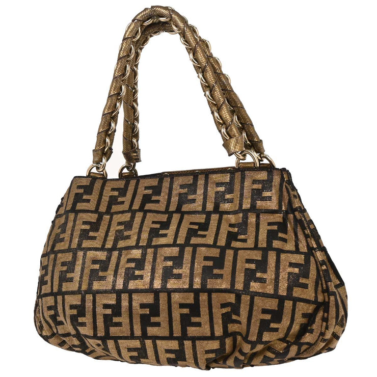 Fendi Gold Zucca Handbag 2415-8BR615-DQ8-109 AQ00284