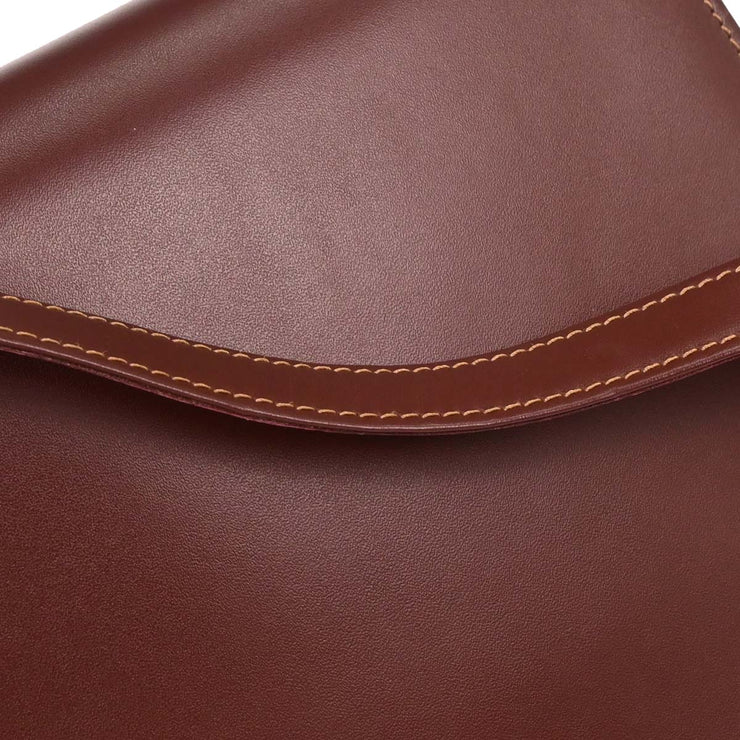 Cartier Bordeaux Leather Shoulder Bag AQ00286