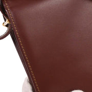 Cartier Bordeaux Leather Shoulder Bag AQ00286