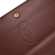 Cartier Bordeaux Leather Shoulder Bag AQ00286