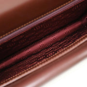 Cartier Bordeaux Leather Shoulder Bag AQ00286