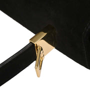 Salvatore Ferragamo Black Suede Gancini 2way Handbag AQ-21 8658 AQ00287