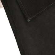 Salvatore Ferragamo Black Suede Gancini 2way Handbag AQ-21 8658 AQ00287