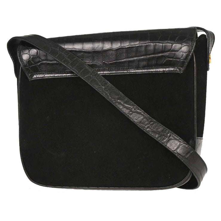 Salvatore Ferragamo Black Gancini Shoulder Bag AQ215716 AQ00290