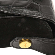 Salvatore Ferragamo Black Gancini Shoulder Bag AQ215716 AQ00290