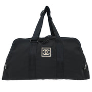 Chanel Black Nylon Sport Line Duffle Gym Handbag AQ00292