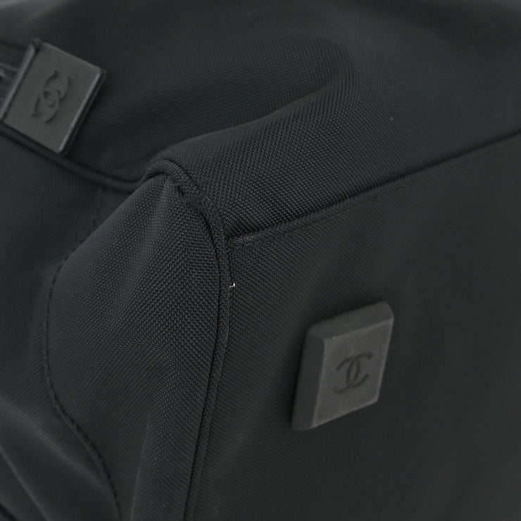 Chanel Black Nylon Sport Line Duffle Gym Handbag AQ00292