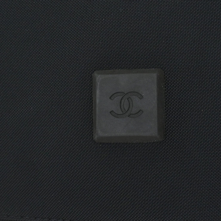 Chanel Black Nylon Sport Line Duffle Gym Handbag AQ00292