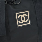 Chanel Black Nylon Sport Line Duffle Gym Handbag AQ00292