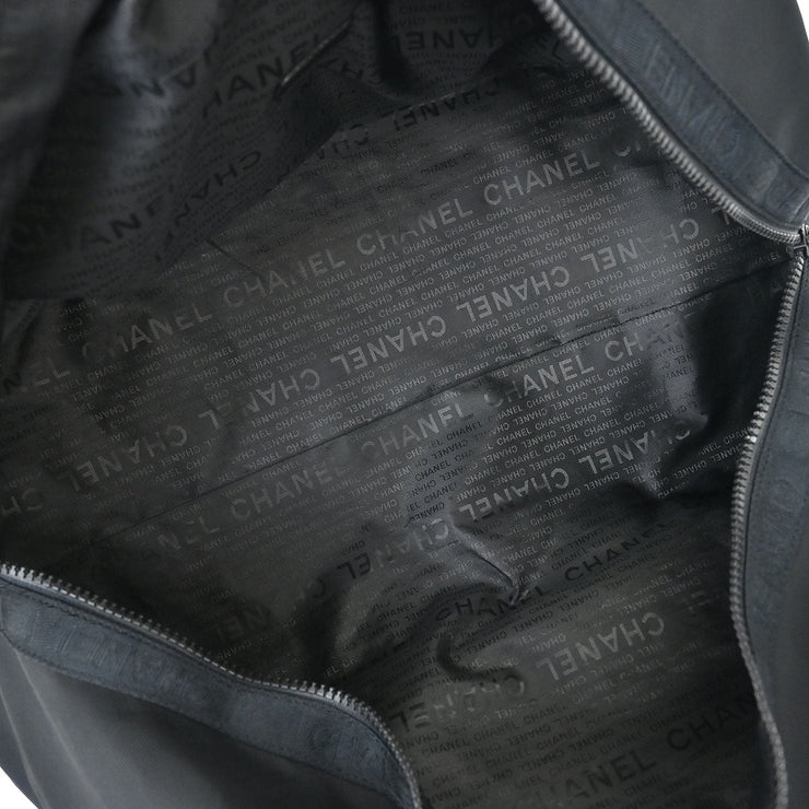 Chanel Black Nylon Sport Line Duffle Gym Handbag AQ00292