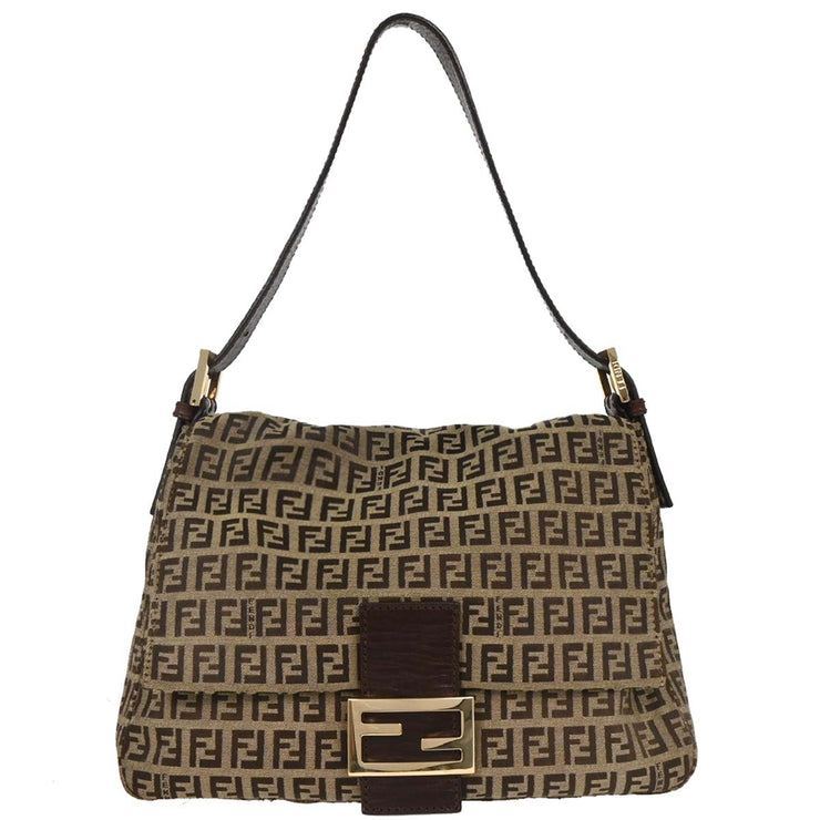 Fendi Brown Zucchino Mamma Baguette Handbag 2505/8BR001/TN9/068 AQ00296