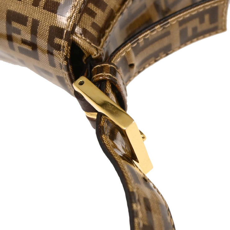 Fendi Brown PVC Zucchino Mamma Baguette Handbag 2305.26325.018 AQ00297