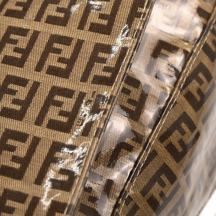 Fendi Brown PVC Zucchino Mamma Baguette Handbag 2305.26325.018 AQ00297