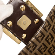 Fendi Brown PVC Zucchino Mamma Baguette Handbag 2305.26325.018 AQ00297