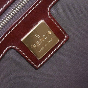 Fendi Brown PVC Zucchino Mamma Baguette Handbag 2305.26325.018 AQ00297