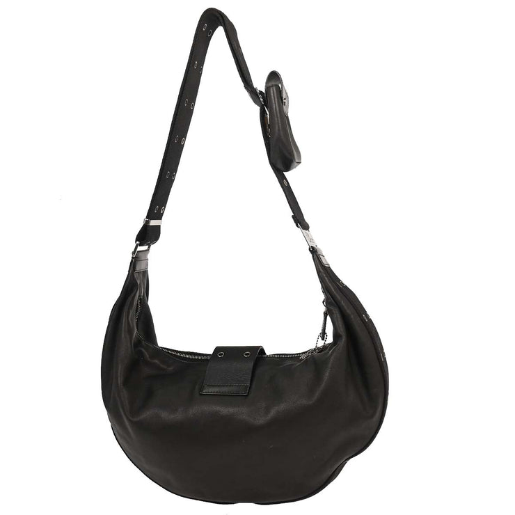 Christian Dior Black Leather Street Chic Shoulder Bag 03BM-0023 AQ00300